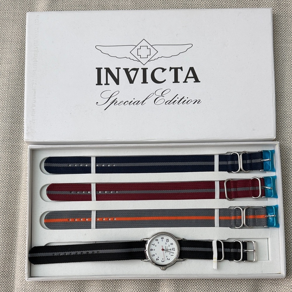 Invicta Special Edition Watch with Colorful Straps